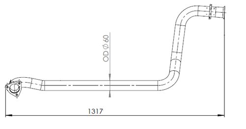 Pipe for LDV