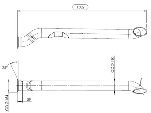 TUBE ARRIERE-MAN-81.15205.5104