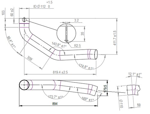 TUBE AVANT-MAN-81.15204.0417