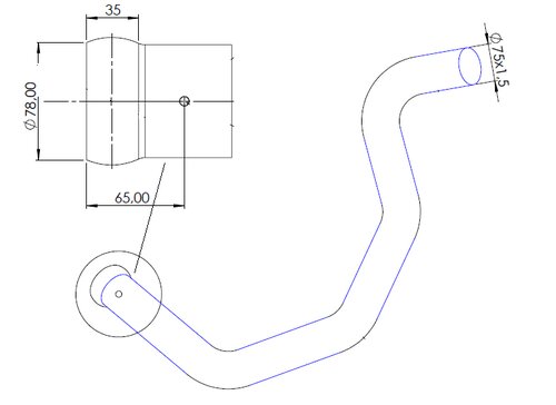 TUBE AVANT-MERCEDES-NEOPLAN-389.490.1219