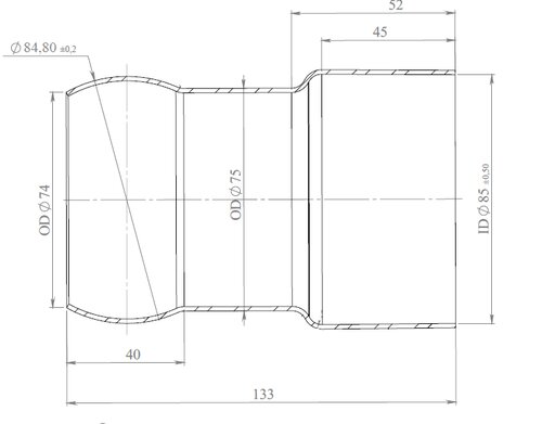 TUBE AVANT-MERCEDES-NEOPLAN-387.492.1209