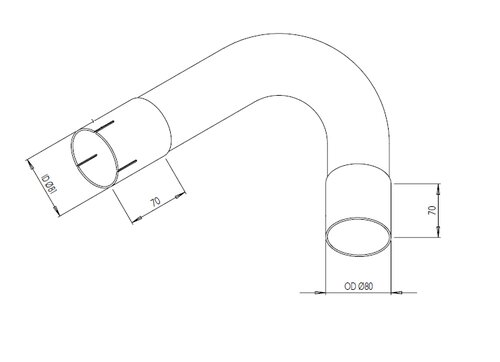 Pipe for Mercedes