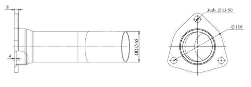 TUBE AVANT-MERCEDES-385.490.0119