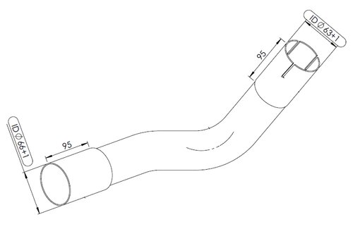 Pipe for Mercedes