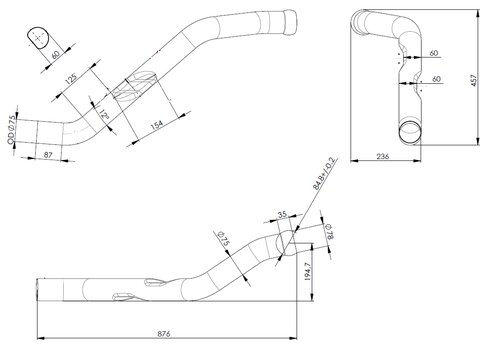 Pipe for Mercedes