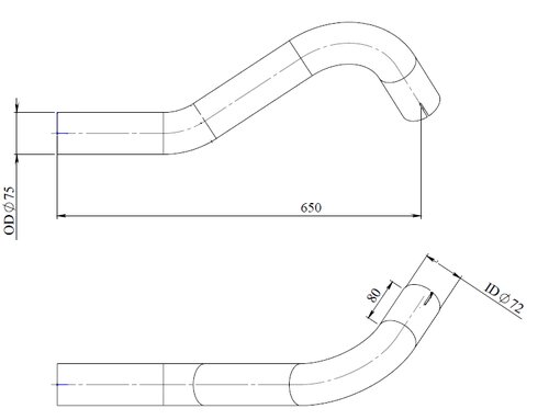 Pipe for Mercedes