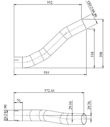 Pipe for Mercedes