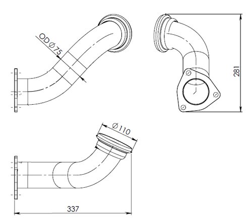 Pipe for Mercedes