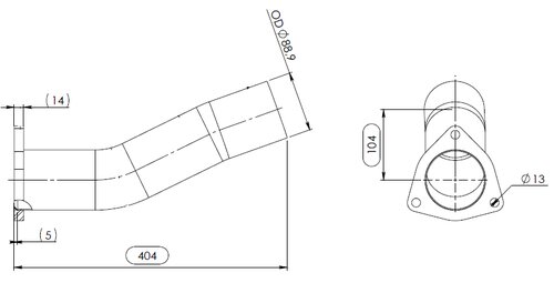 TUBE AVANT-MERCEDES-674.490.2919