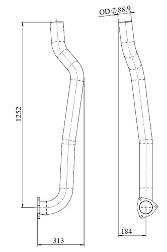 Pipe for Mercedes