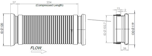 Exhaust Pipe for Mercedes, E-line