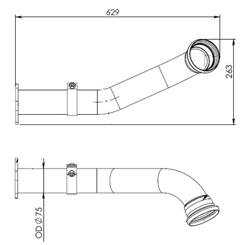 TUBE AVANT-MERCEDES-NEOPLAN-655.490.0625