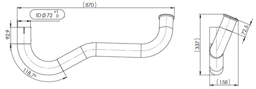 Pipe for Mercedes