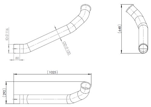 Pipe for Mercedes