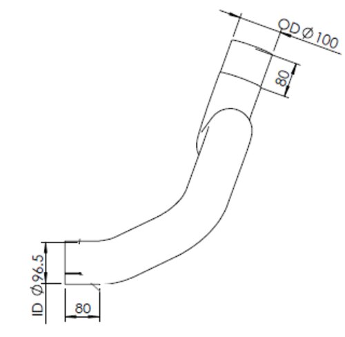 Exhaust Pipe for Mercedes, E-line