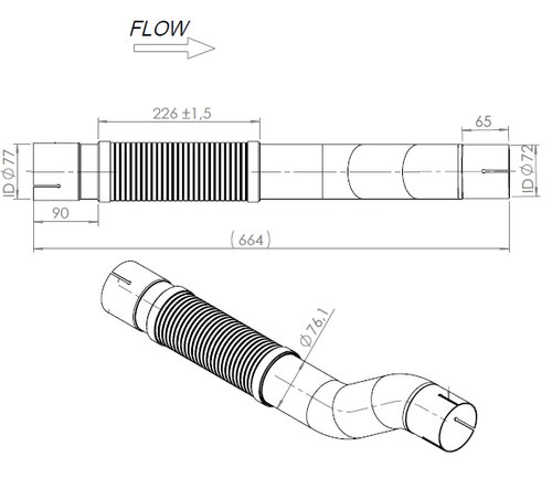 Pipe for Mercedes