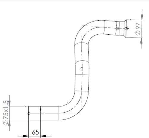 Pipe for Mercedes