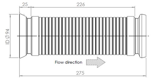 Exhaust Pipe for Mercedes, E-line