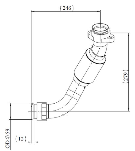 Exhaust Pipe for Mercedes, E-line