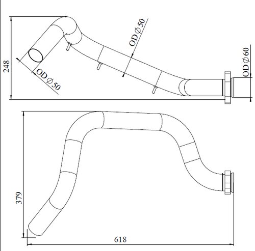 Pipe for Mercedes