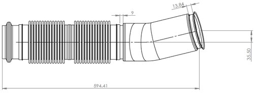 Pipe w. Bellow for Volvo