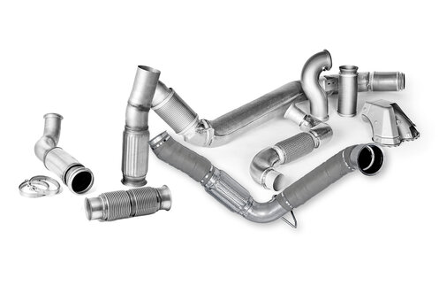 Dinex's exhaust pipe and flex bellow range