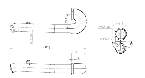 Pipe for DAF