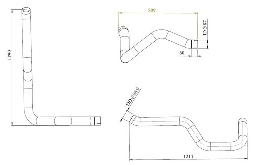 Pipe for Mercedes