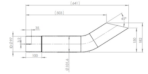 Pipe for Mercedes