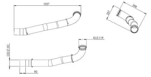 Pipe for Mercedes