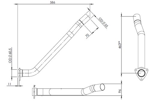 TUBE AVANT-NISSAN-20010LA20A