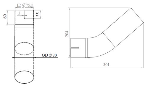 Pipe for Nissan