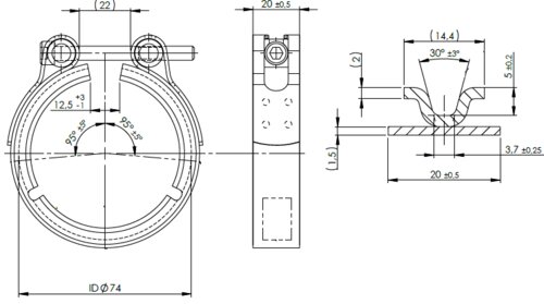 V-Clamp for Iveco