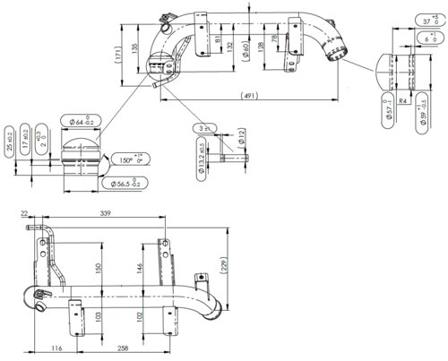 Water Coolant Pipe for Scania