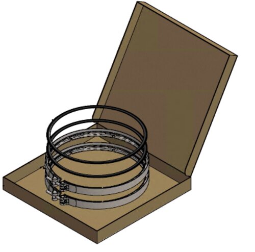 Clamp & Gasket kit, Cummins/Paccar