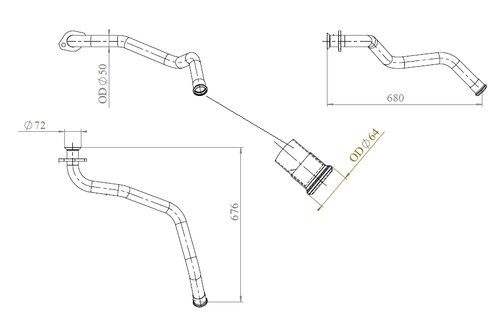 Pipe for Renault