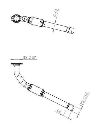 Pipe for Renault