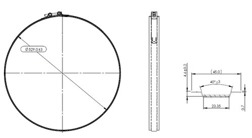 ACCESSOIRE-COLLIER-LAMBDALARSEN JOINT FOR BAFFLE SIZE 518