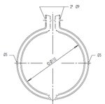 V-Clamp for DAF,  Ø=110/L=20 mm, ALU