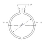 V-Clamp for DAF,  Ø=120/L=20 mm, ALU