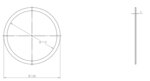 Gasket Low Leakage, Ø=114.3 / L=1.5 mm, Graphite