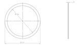 Gasket Low Leakage, Ø=101.6 / L=1.5 mm, Graphite