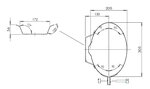 Silencer Strap, L=40, W=302, H=202, ALU