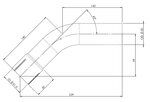 TUBE UNIVERSEL- COUDE 45'/dia 51-8 (OD/ID)