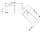 TUBE UNIVERSEL- COUDE 45'/dia 63-5 (OD/ID)