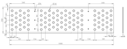 Heat Shield, Ø=106/L=1000, INOX