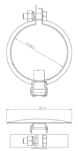 Rain Cap, Ø=100, ZINC