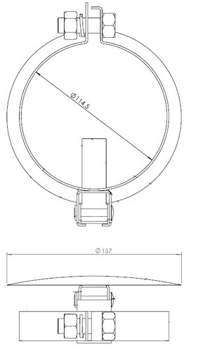 Rain Cap, Ø=115, ZINC