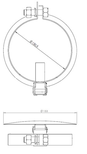 Rain Cap, Ø=130, ZINC