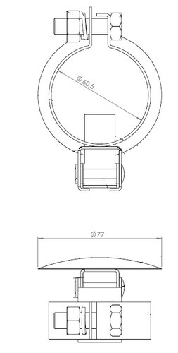 Rain Cap, Ø=60, ZINC